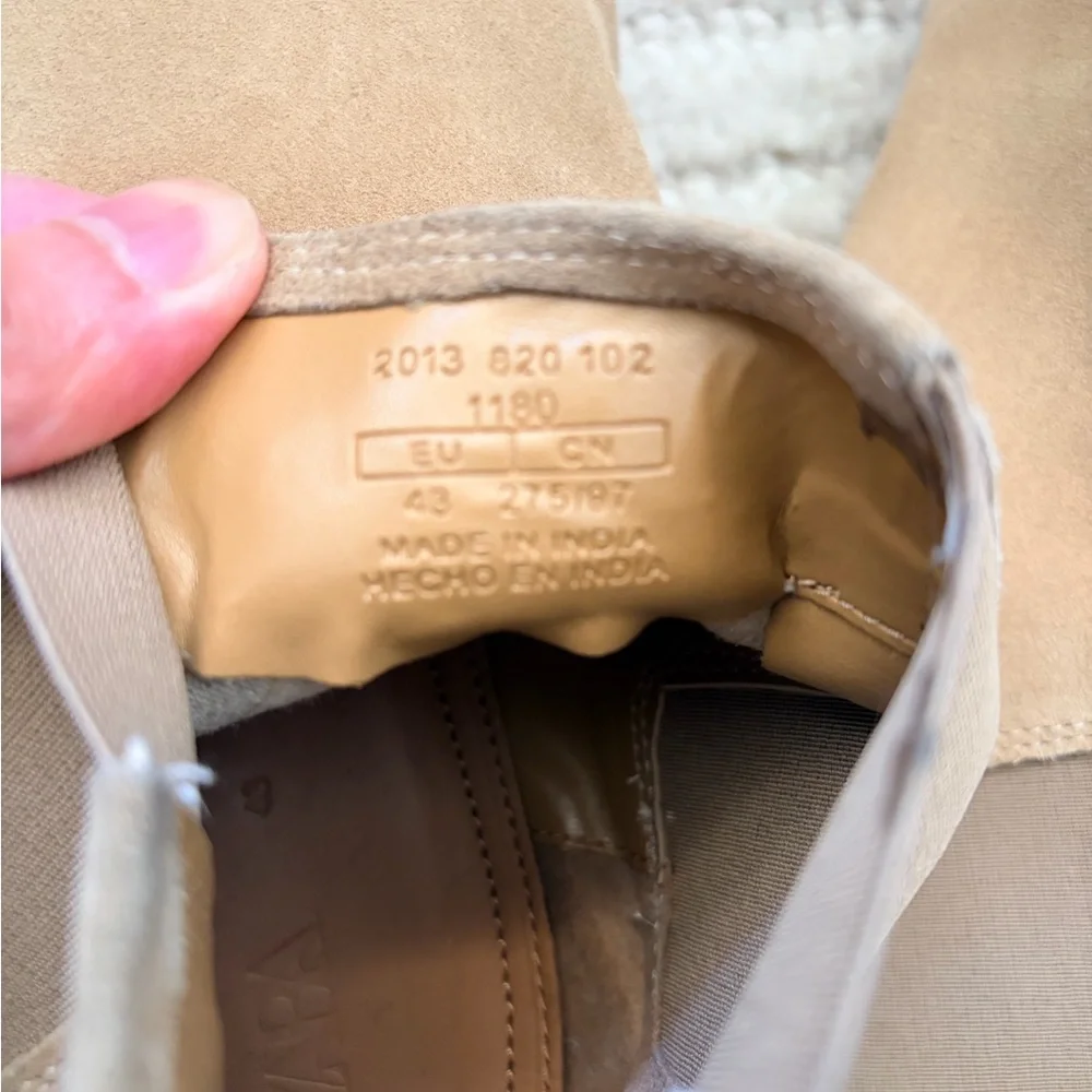 Men’s ZARA Tan Suede Chelsea‎ Boots